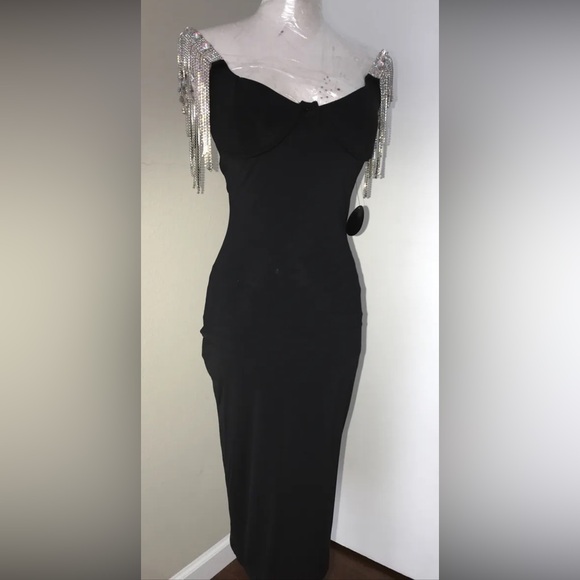 NWT Designed for Hot Miami Styles Bodycon dress with rhinestone detail size S - Picture 13 of 13